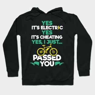 Yes It's Electric - E-Bike Mountain Bike T-Shirt Hoodie